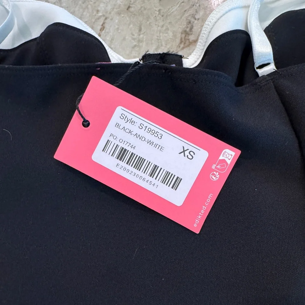 Edikted Contrast Peekaboo Corset Black and White NWT! - Picture 6 of 7